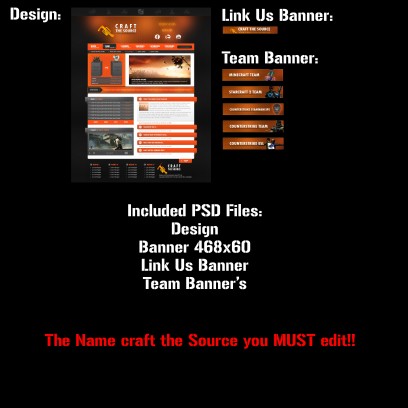 Orange/Black Clan Template